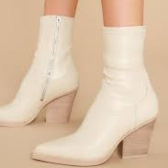 Dolce Vita Shoes - Dolce Vita Boyd Sand Leather Cowboy Booties Size 7 New